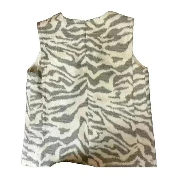 BOSS by Hugo Boss Zebra Print Shift Dress Gray/White Size 8 - Picture 5 of 9